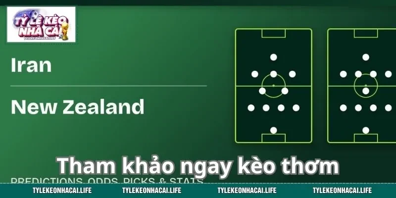 Tham khảo ngay kèo thơm trận Iran vs New Zealand