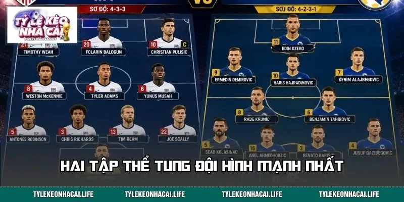Hai tập thể tung đội hình mạnh nhất