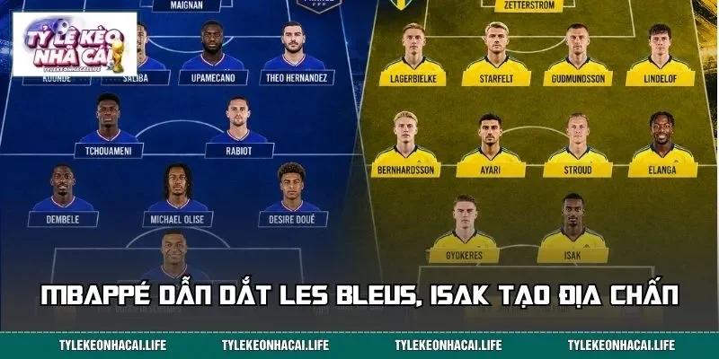 Mbappé dẫn dắt Les Bleus, Isak - Gyökeres tạo địa chấn